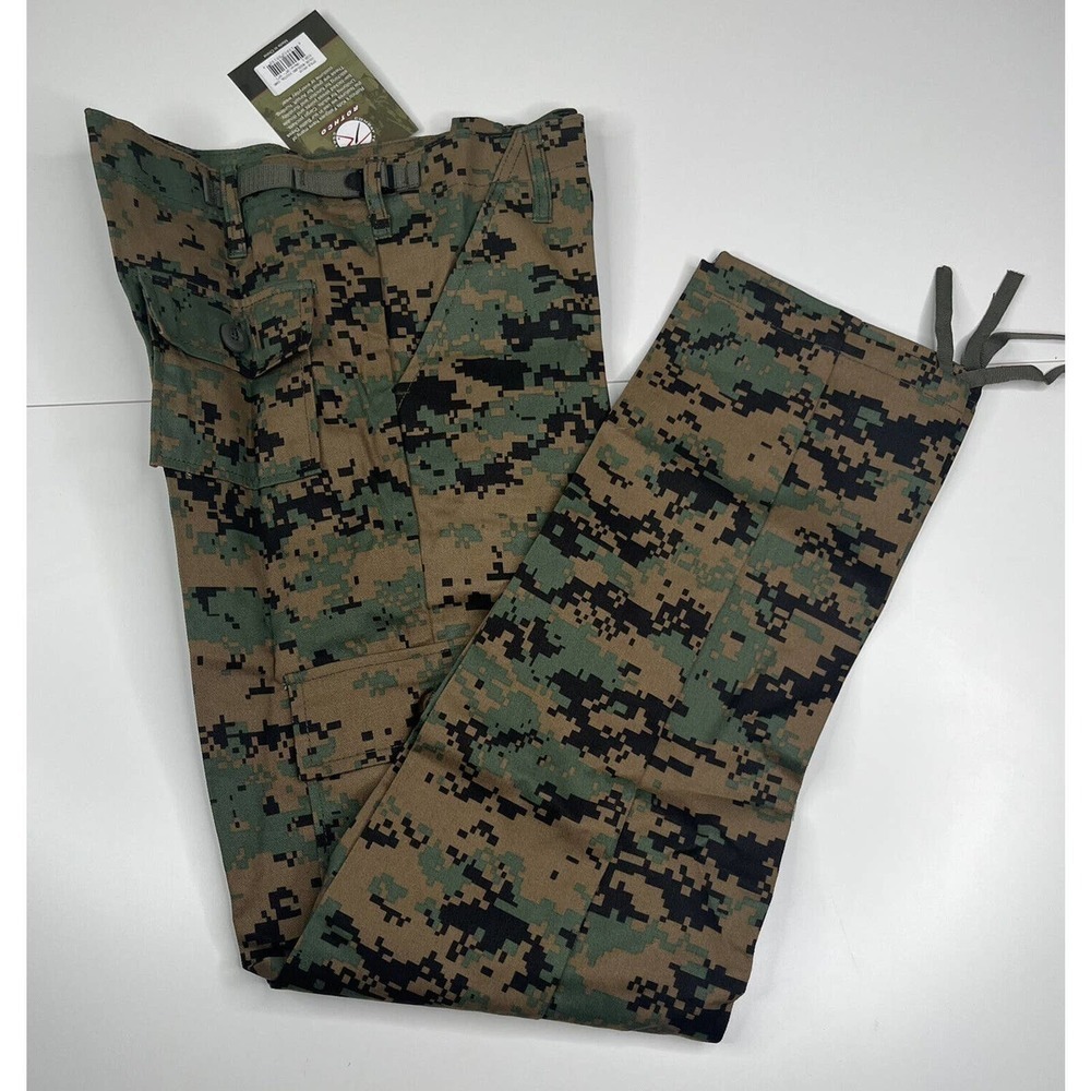 NWT Rothco Camouflage Fatigue Pants Size Large Kids Green